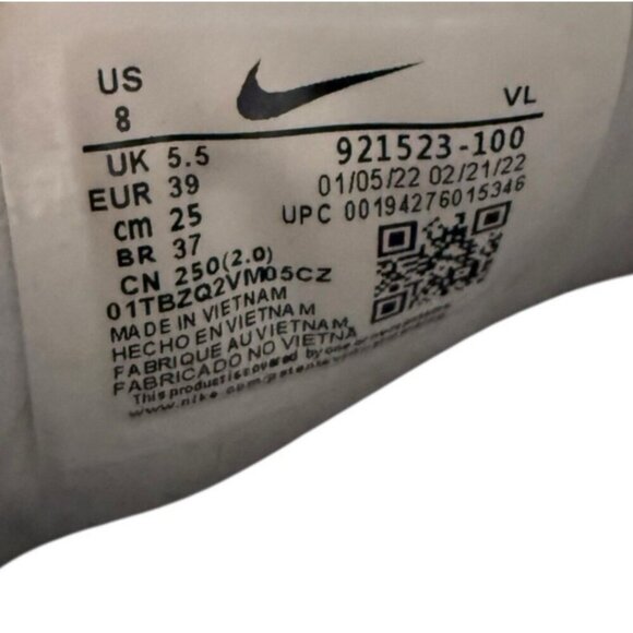 Nike Air Max 97 Women's Sneakers Shoes Size 8Triple White Leather Mesh - Picture 2 of 15